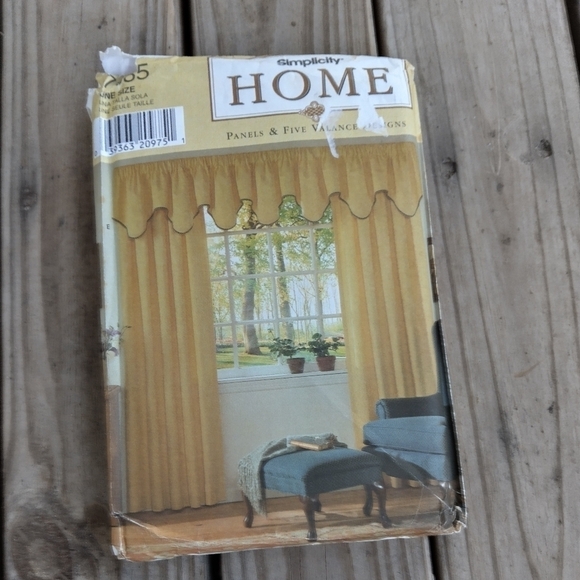 Simplicity Sewing Pattern 7885 Window Treatments Valence Curtains Canopy Drapes - Picture 1 of 2
